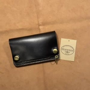 クロムエクセルレザー・ブラック茶芯｜ミドルトラッカーウォレット - TWM01-BCE-05