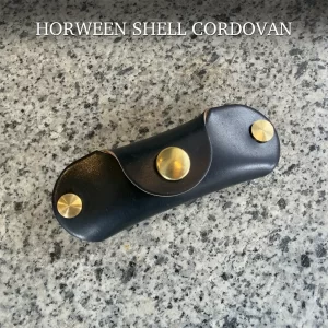 Horween社シェルコードバン・ブラック｜手のひらサイズの最小キーケース｜三春レザー